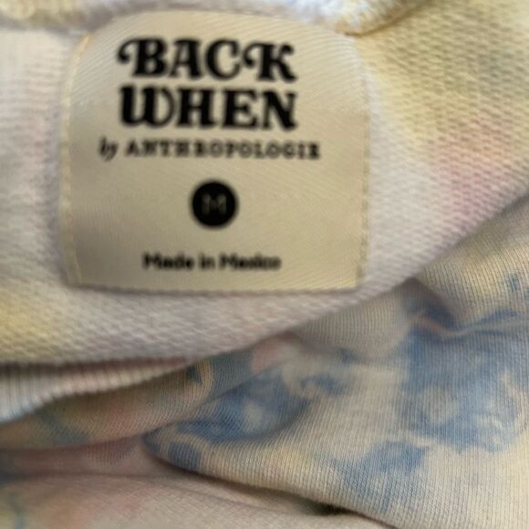 ANTHROPOLOGIE BACK WHEN Aspen mountain graphic sweatshirt size M tie dye cozy - Picture 3 of 7
